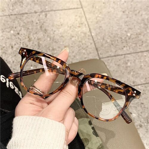 Transparent Optical Glasses for Women Blue Light Blocking Ey