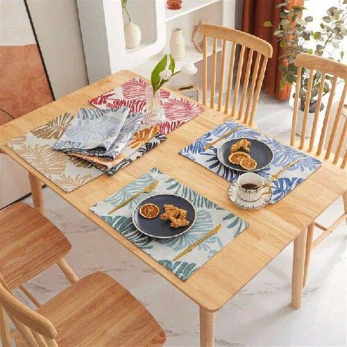 Fabric Table Mat Double-sided Dining Mat Ins Home Living
