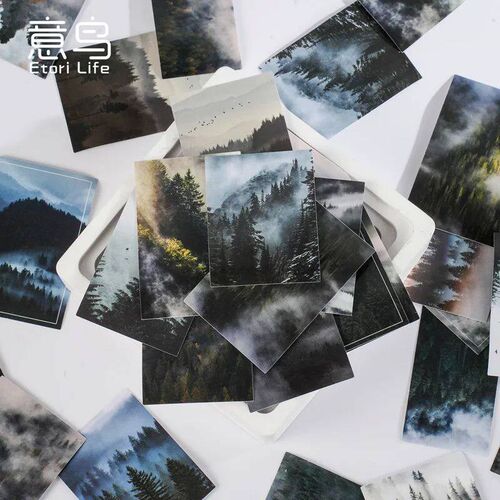 30 Ps Kawaii Paper er Set Deep Forest Self-adhesive Statione
