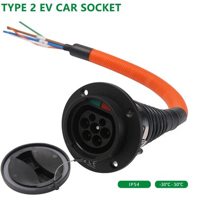 Type 2 Male Socket with Cable for Electric Vehicle Car side
