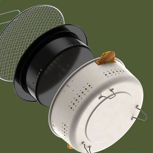 Portable Barbecue Grill Korean Charcoal Stove Stainless Stee