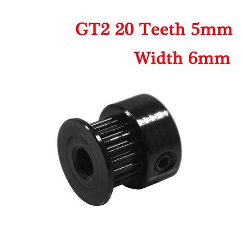3D Printer Part Bore 8mm/5mm Width 6mm Black Synchronous Whe