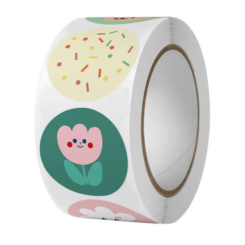 100-500pcs Cute Cartoon ers 1inch Reward er Round Rainbow Se