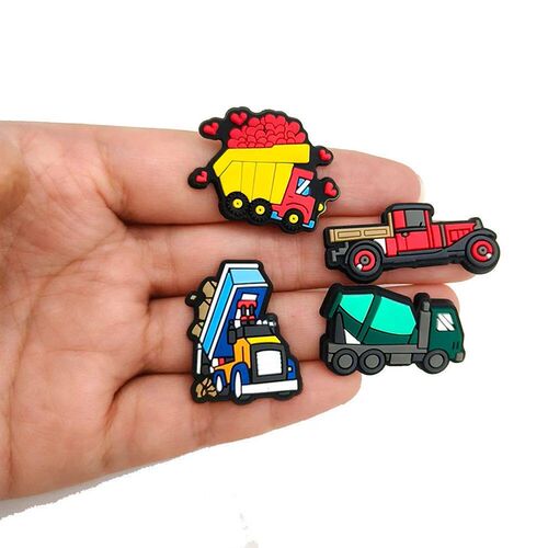 1-20Pcs Excavator Mixer Truck for Shoe Charms Sandals Access