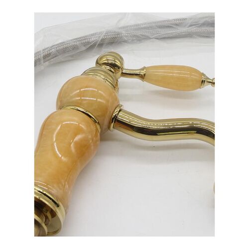 Royal Marble faucet basin hot and cold jade taps full copper