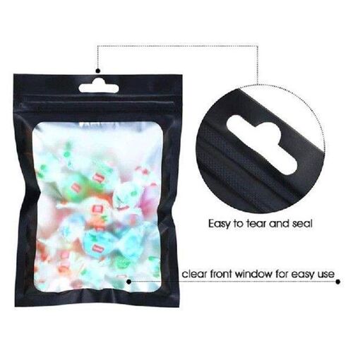 Pack Of 100 Self Seal Storage Bags Plastic Organizing