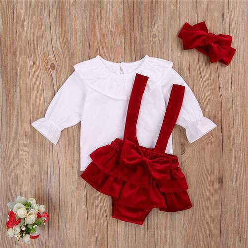 2020 New 0-24M Christmas Newborn Infant Baby Girls Clothes S