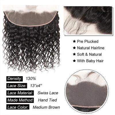 Indian Water Wave Bundles With Closure Wet and Wavy Curly 12