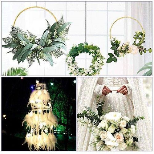 Hot 16Pcs Dream Catcher Rings 8 Size Metal Hoops For