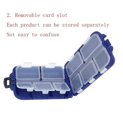 10 Compartment Mini Storage Case Flying Fishing Tackle Box F