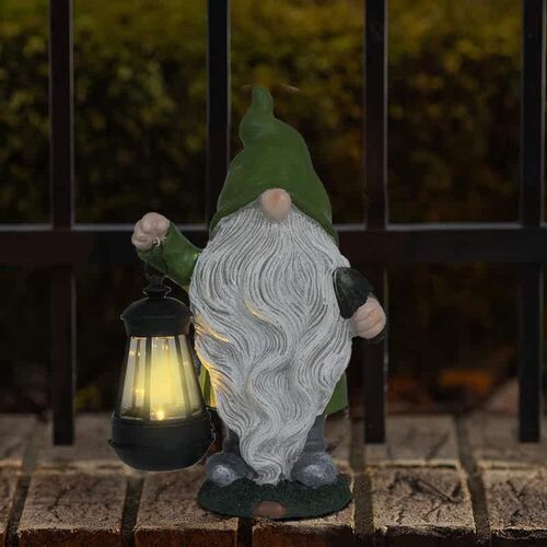 Craft Art Ornament Resin Garden Park Decoration Solar Power