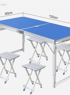 Folding table stall Portable outdoor table folding home simp