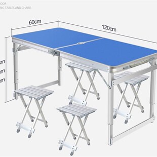 Folding table stall Portable outdoor table folding home simp