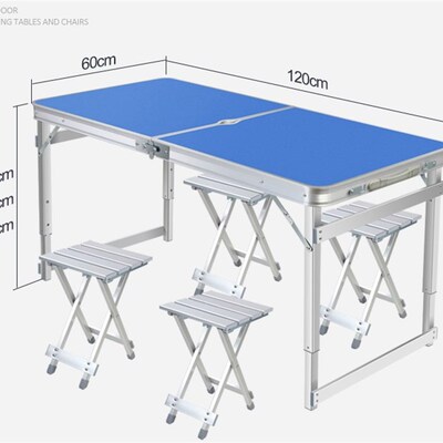 Folding table stall Portable outdoor table folding home simp