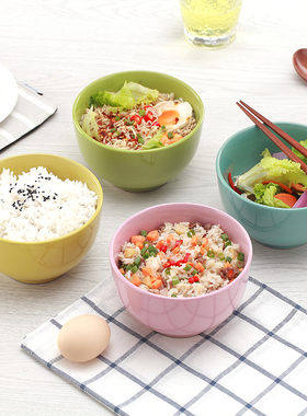 创意彩色陶瓷碗5.5寸高脚家用面碗大号米饭碗粥碗时尚餐具只装