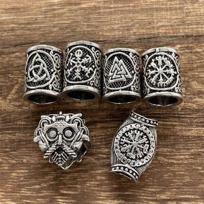 1pcs ree Of Life Norse Runes Accessories Metal Bead Viking J