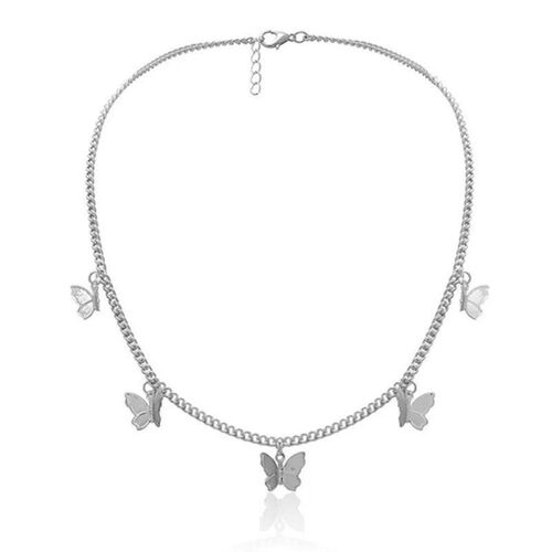 New Butterfly Pendants Neckalces for Women  Short Chain Mini