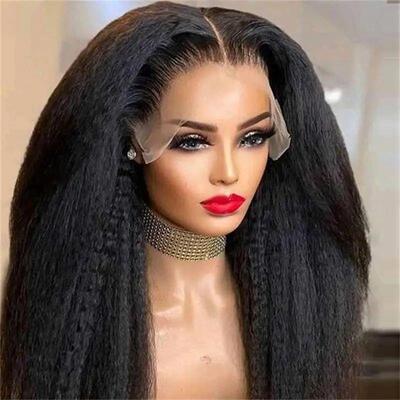 Lace Front Wigs 13x4 Kinky Straight Lace Frontal Wigs Gluele