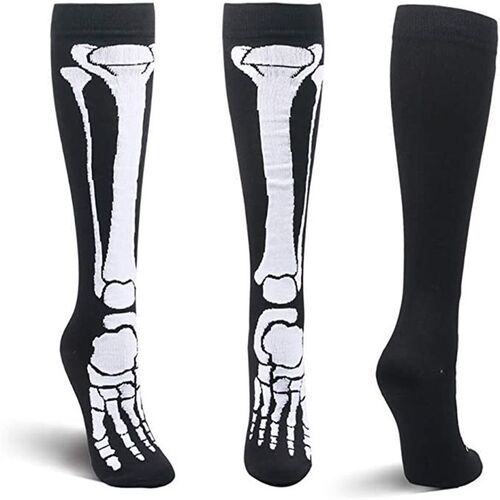 Halloween skull compression socks Stretch socks sports socks