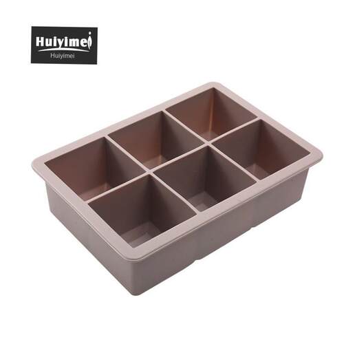 Silicone Ice Cube Mold 3 Color Big Grid Ice Cube Maker Flexi