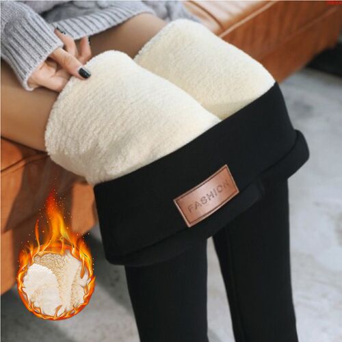 2022 Winter Thicken Leggings Warm Fleece High Waist Thermal
