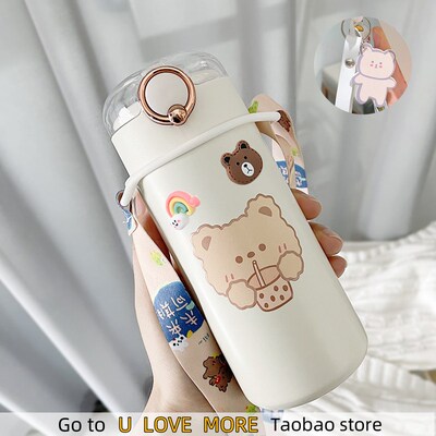 350/480ml Cartoons Stainless Steel Vacuum Flask Coffee Tea