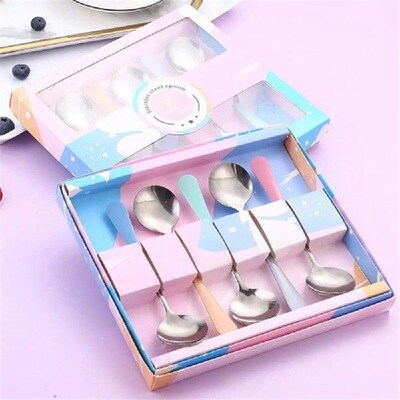Soup Spoon Fine Edging Mirror Polishin Cute Tableware