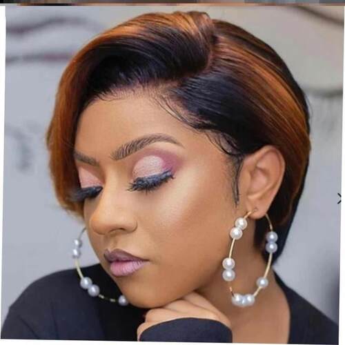 a Wigs Ponytail Bob Cap Afro Lace Wig Human Hair Brazilian