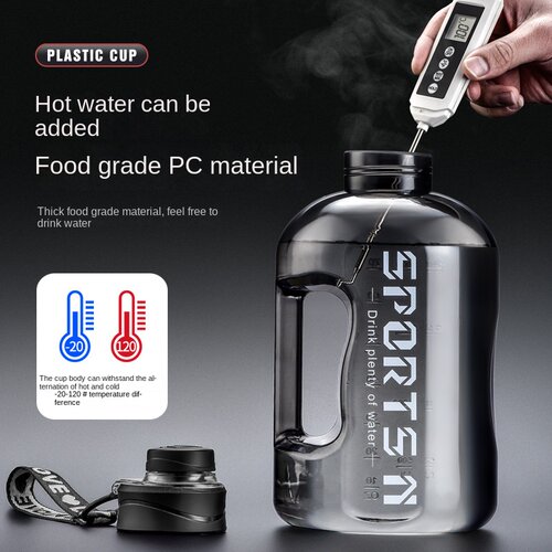 1700ml/2700ml Gym Cycling Cup PP Material Precise Scale Port