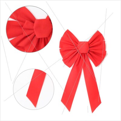 Christmas decoration supplies red flannel bow decoration