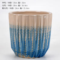 large flower pot plastic  es green  POTS thumbnail 6