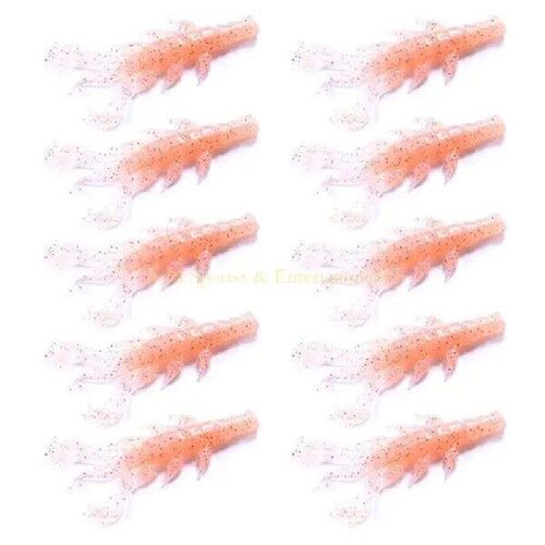 31BE 10Pcs Shrimp Lures Set 8.70cmCrawfishes Baits Shrimp