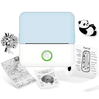 Mini portable thermal printer wireless printer with bluetoot