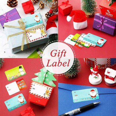 50-250pcs Merry Christmas Decorative stickers for Presents W