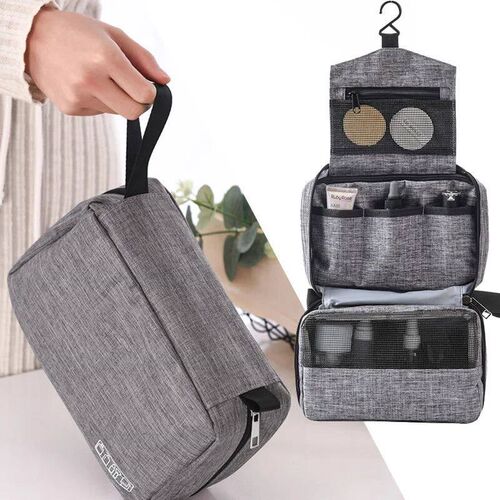 Mens Travel Bathroom Hanging Toiletry Bag  Dopp Kit Necessar