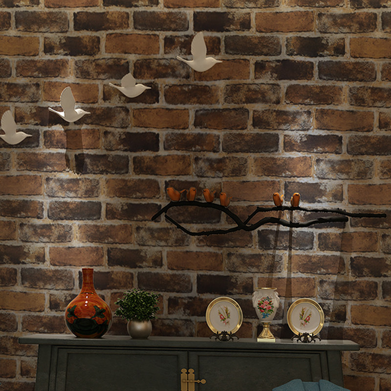 墙纸自粘复古仿真砖纹红砖青砖PVC客厅墙贴防水防水防潮防霉壁纸,家居饰品,软装墙贴,淘宝优惠券,粉丝福利购,淘宝优惠卷