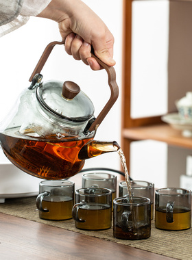 玻璃煮茶壶多功能电陶炉耐热静音大容量蒸茶壶煮茶器养生壶家用