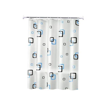 The bathroom shower curtain checkered PEVA Environmental