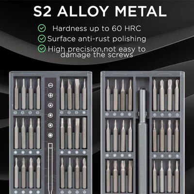 25/63 in 1 Magnetic Precision Screwdriver Set Mini Tools Kit