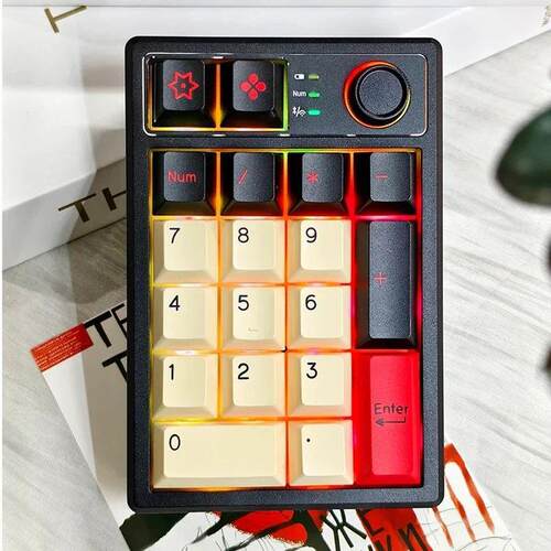 2025New K19 Tri-Mode Wireless 19 Key Mechanical Digital Keyb