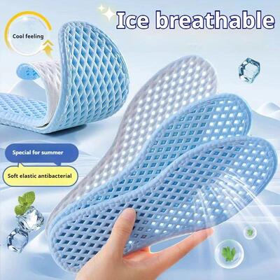 Mesh Breathable Insoles for Shoes Men Summer Cool Insole Fee
