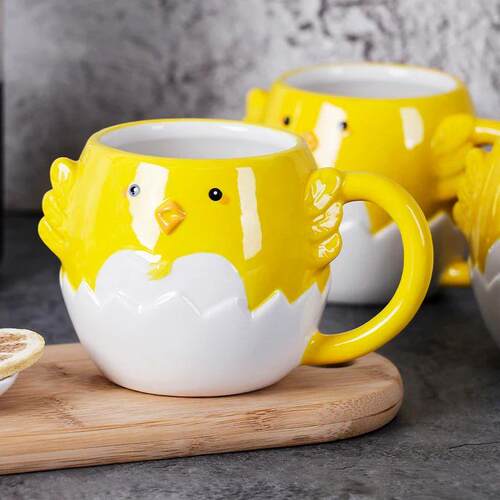 Cute 370ml Cartoon Animal Mug Novelty Ceramic Coffee Mugs wi