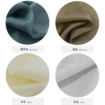 Bay window curtain dormitory free perforated gauze small win