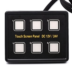 Car Touch Switch 12-24V 6 Groups of Panel Touch Circuit Cont