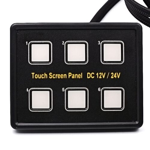 Car Touch Switch 12-24V 6 Groups of Panel Touch Circuit Cont
