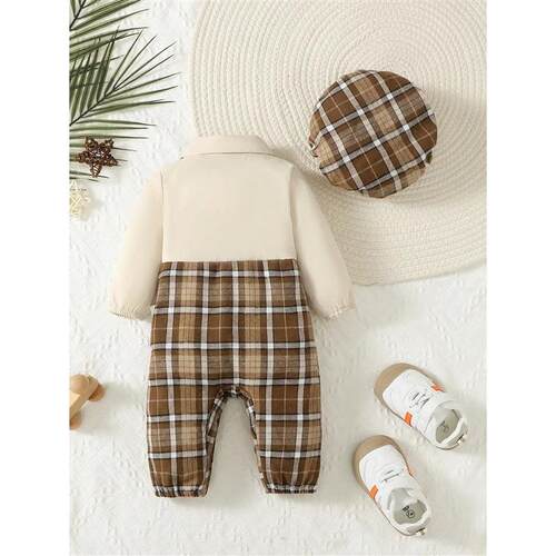 Two-Piece Baby Boy 1-24m Lapel Suspenders With Bow Gentleman