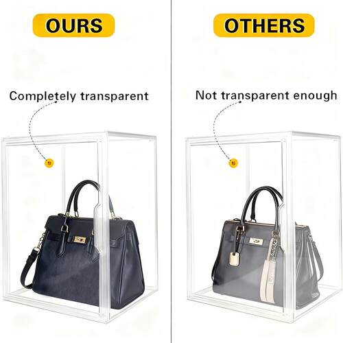 1pc/3pcs Clear Display Case Large Capacity Storage Box Organ