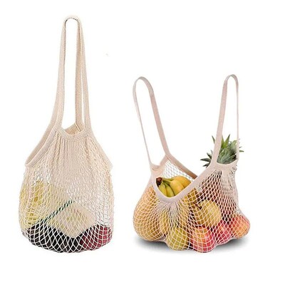 Reusable shopping bag tote bag fruit and vegetable storage e