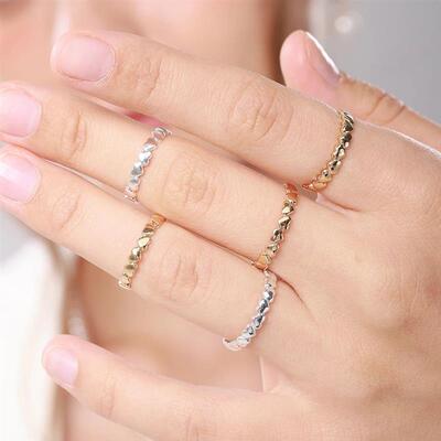 Stainless Steel Heart Rings For Women Propose Engagement Wed