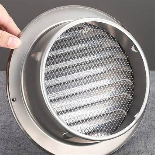easy installs Steel Ventilation Grille 100mm Circular Vent